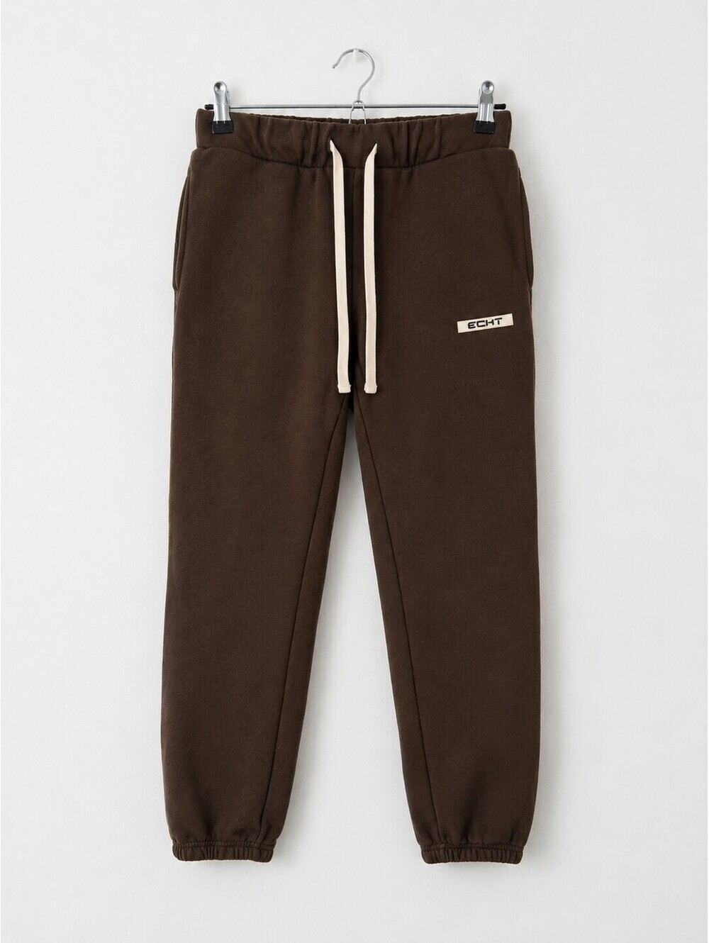 ECHT Brown 100% Cotton Jogger Sweatpants Men's Size S Athletic Lounge Casual